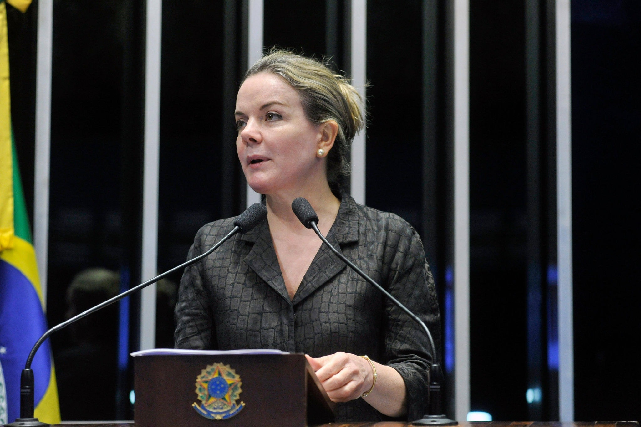 Presidente nacional do PT, deputada Gleisi Hoffmann, defendeu arquivamento do projeto de lei da anistia aos condenados pelo 8 de janeiro de 2023
