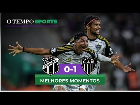 Com gol de Rony, o Atlético venceu o Ceará por 1 a 0, na Arena Castelão, em Fortaleza, pela 11ª rodada do Campeonato Brasileiro (Pedro Souza / Atlético)