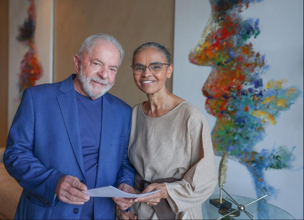 Lula e Marina Silva na COP27, no Egito