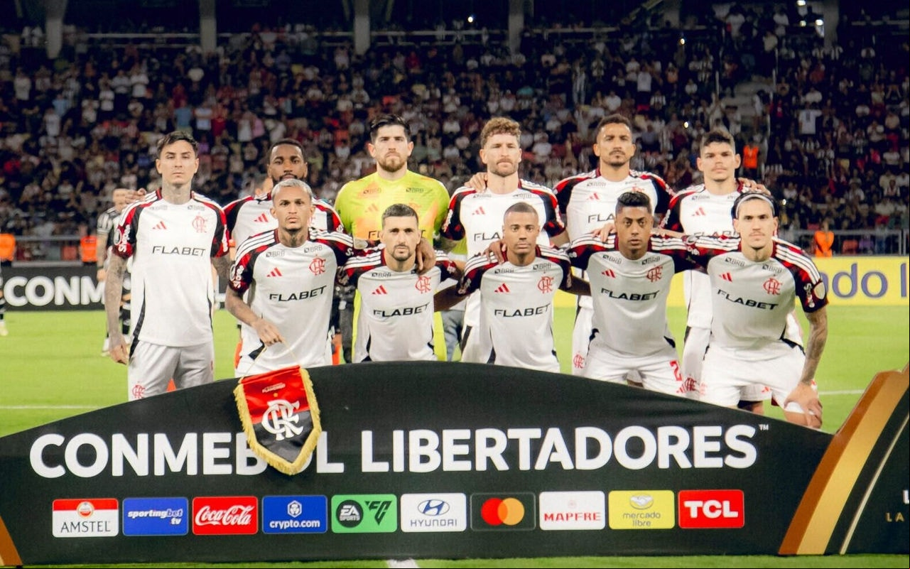 Flamengo na Libertadores (Foto: Divulgação/Flamengo