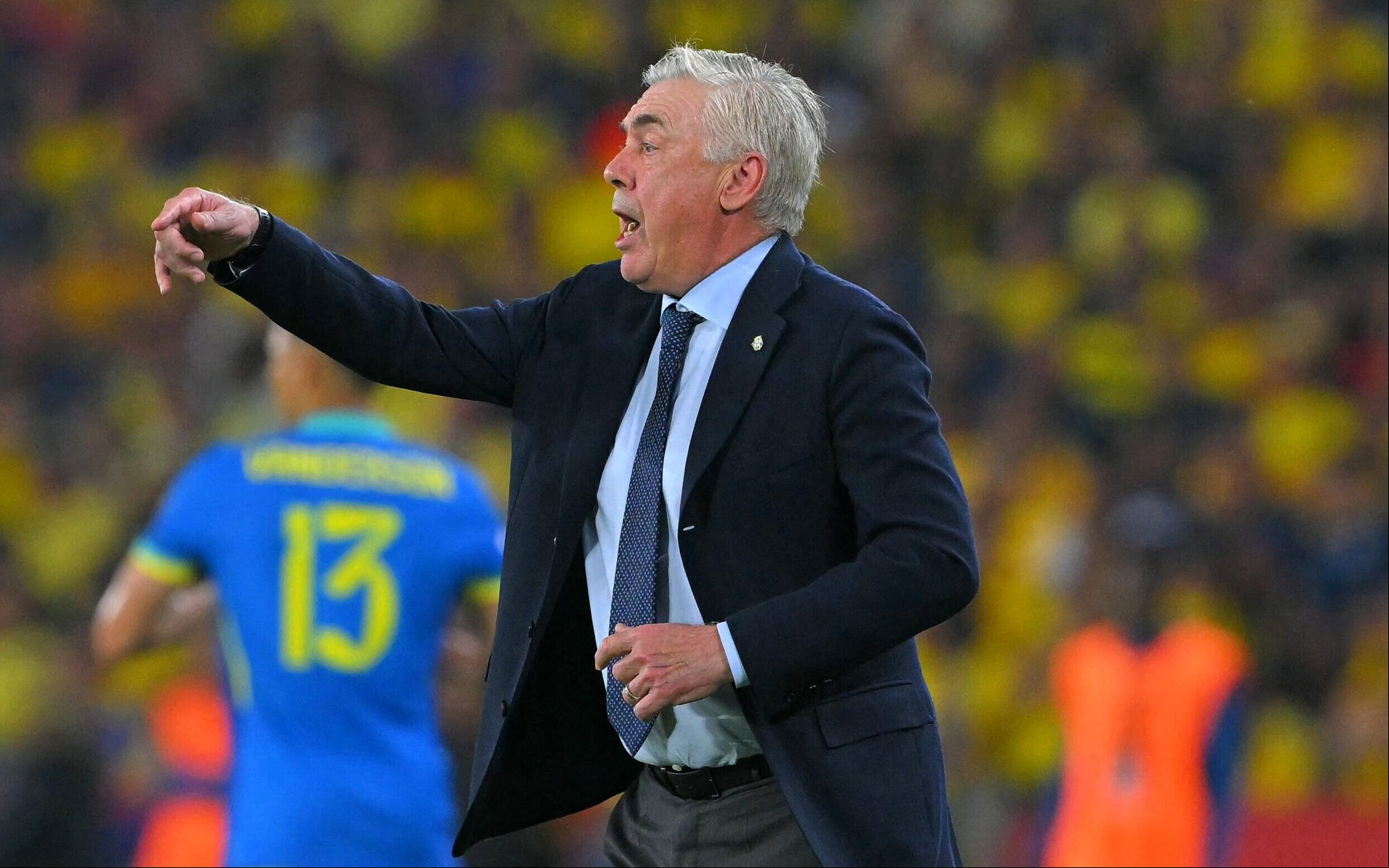 Ancelotti fez sua estreia pela Seleção Brasileira (Foto: Rodrigo BUENDIA / AFP)