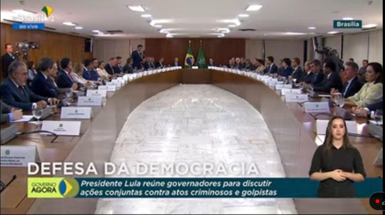Reunião de Lula com governadores